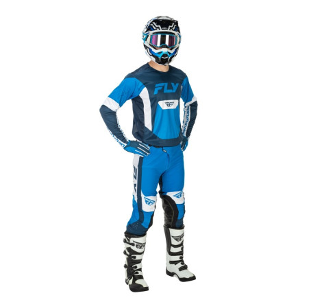 Gants FLY RACING Lite Taille XL - bleu/blanc