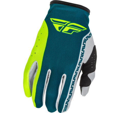Gants FLY RACING Lite Taille XL - gris/Lime/Teal