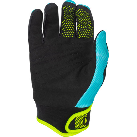Gants FLY RACING F-16 Taille M - Aqua/noir/blanc