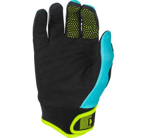 Gants enfant FLY RACING F-16 Taille YS - Aqua/noir/blanc