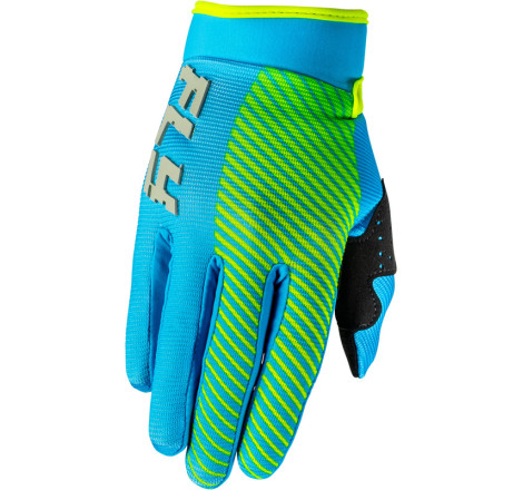 Gants enfant FLY RACING F-16 Taille Y3XS - bleu/jaune fluo