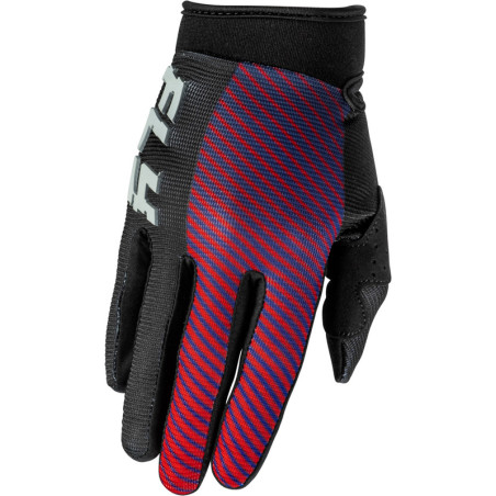 Gants enfant FLY RACING F-16 Taille YL - noir/rouge/violet