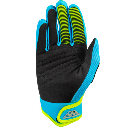 Gants enfant FLY RACING F-16 Taille YM - bleu/jaune fluo