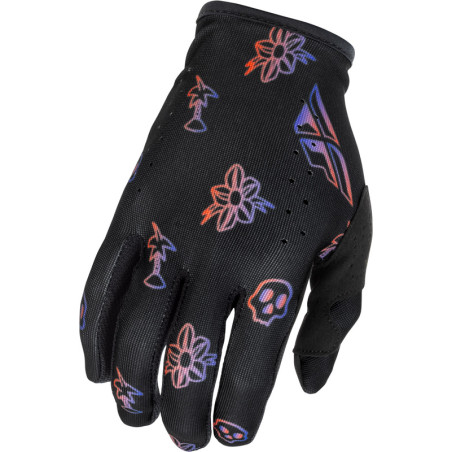 Gants FLY RACING Lite Outline Special Edition Taille XL - noir/rouge/violet
