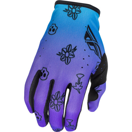 Gants FLY RACING Lite Outline Special Edition Taille XXL - violet/bleu/noir