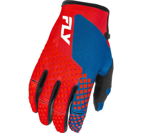 Gants enfant FLY RACING Kinetic Taille YM - rouge/blanc/bleu