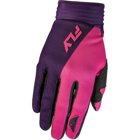 Gants femme FLY RACING F-16 Taille S - rose/mauve