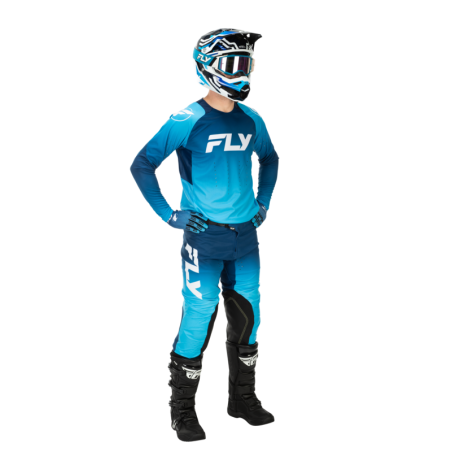 Gants FLY RACING Evolution DST Taille M - bleu/blanc