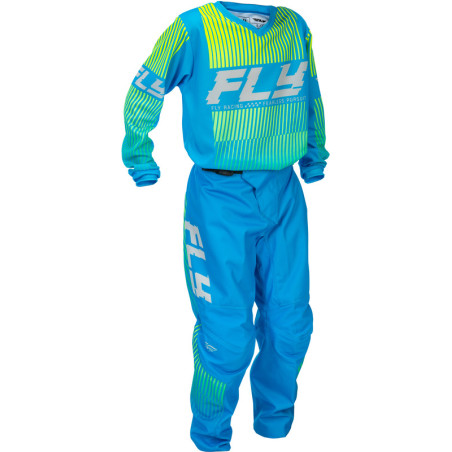 Pantalon enfant FLY RACING F-16 Taille 18 - bleu/Hi-Vis