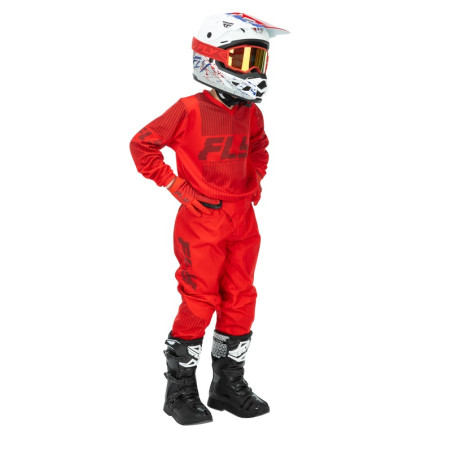 Pantalon enfant FLY RACING F-16 Taille 24 - rouge
