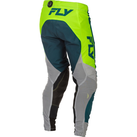 Pantalon FLY RACING Lite Taille 32 - gris/Lime/Teal