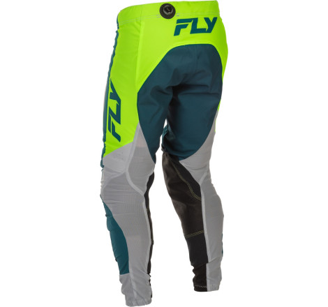 Pantalon FLY RACING Lite Taille 38 - gris/Lime/Teal