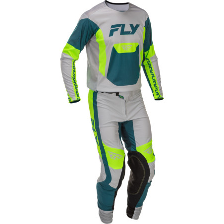 Pantalon FLY RACING Lite Taille 36 - gris/Lime/Teal