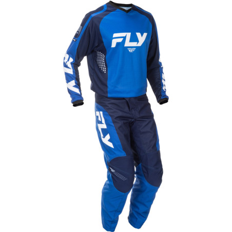 Pantalon FLY RACING F-16 Taille 42 - bleu/bleu foncé/blanc