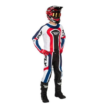Pantalon FLY RACING Lite Glory Special Edition Taille 36 - rouge/blanc/bleu