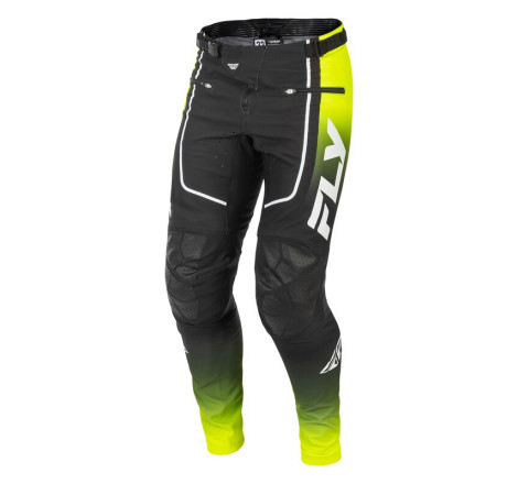 Pantalon vélo enfant FLY RACING Rayce - Lime/noir/blanc