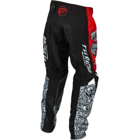 Pantalon enfant FLY RACING Kinetic Mutant Taille 22 - rouge/blanc/noir