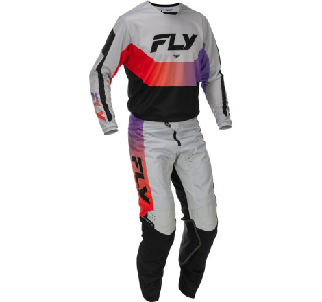 Pantalon FLY RACING Kinetic Taille 30 - gris/rouge/violet/noir