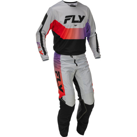Pantalon FLY RACING Kinetic Taille 38 - gris/rouge/violet/noir
