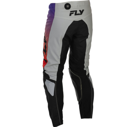 Pantalon FLY RACING Kinetic Taille 34 - gris/rouge/violet/noir