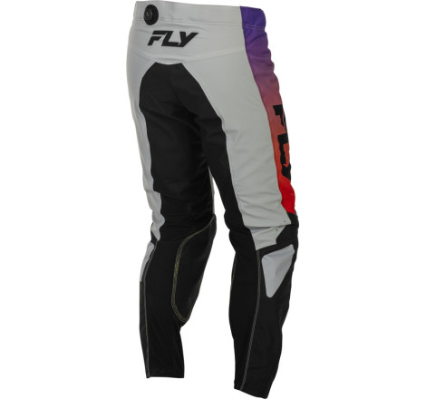 Pantalon FLY RACING Kinetic Taille 34 - gris/rouge/violet/noir