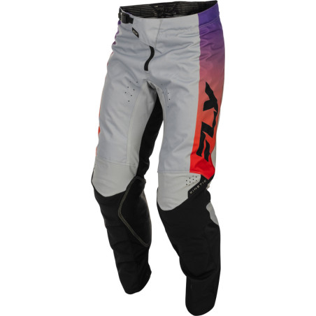 Pantalon FLY RACING Kinetic Taille 34 - gris/rouge/violet/noir