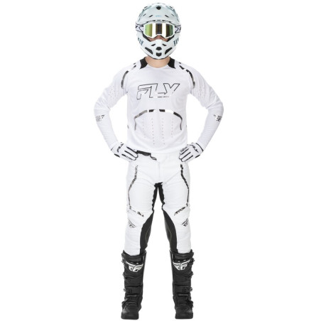 Pantalon FLY RACING Evolution DST Flash L.E. Taille 32 - blanc/argent