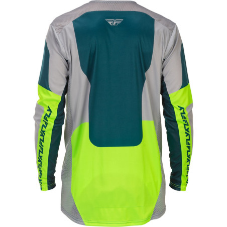 Maillot FLY RACING Lite Taille L - gris/Lime/Teal