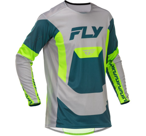 Maillot FLY RACING Lite Taille XXL - gris/Lime/Teal