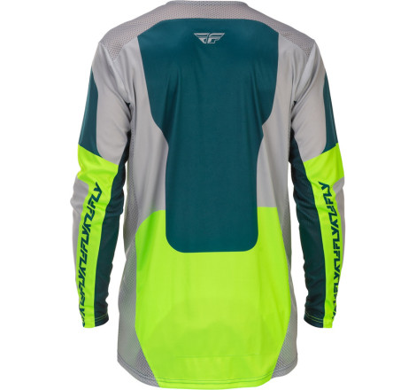 Maillot FLY RACING Lite Taille S - gris/Lime/Teal