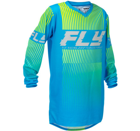 Maillot enfant FLY RACING F-16 Taille YS - bleu/jaune