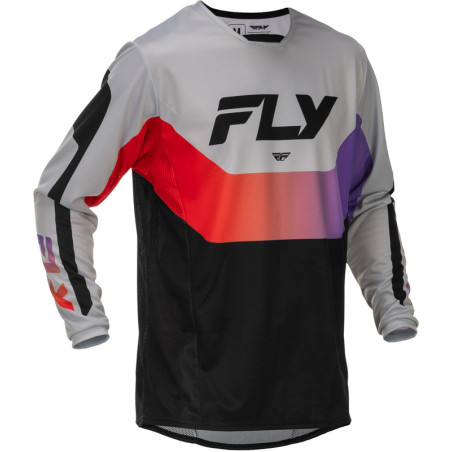 Maillot FLY RACING Kinetic Taille S - gris/rouge/violet/noir