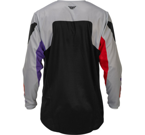 Maillot FLY RACING Kinetic Taille L - gris/rouge/violet/noir