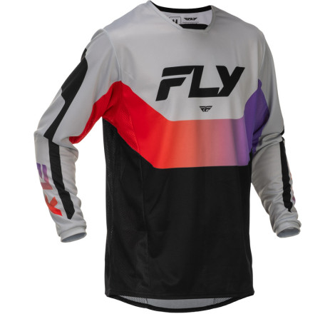 Maillot FLY RACING Kinetic Taille M - gris/rouge/violet/noir
