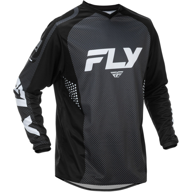 Maillot FLY RACING F-16 Taille XXL - noir/blanc