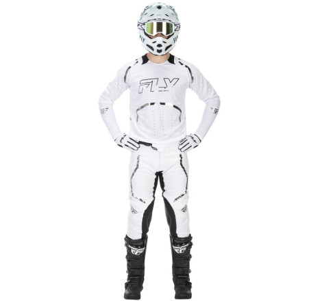 Maillot FLY RACING Evolution DST Flash LE Taille L - blanc/argent