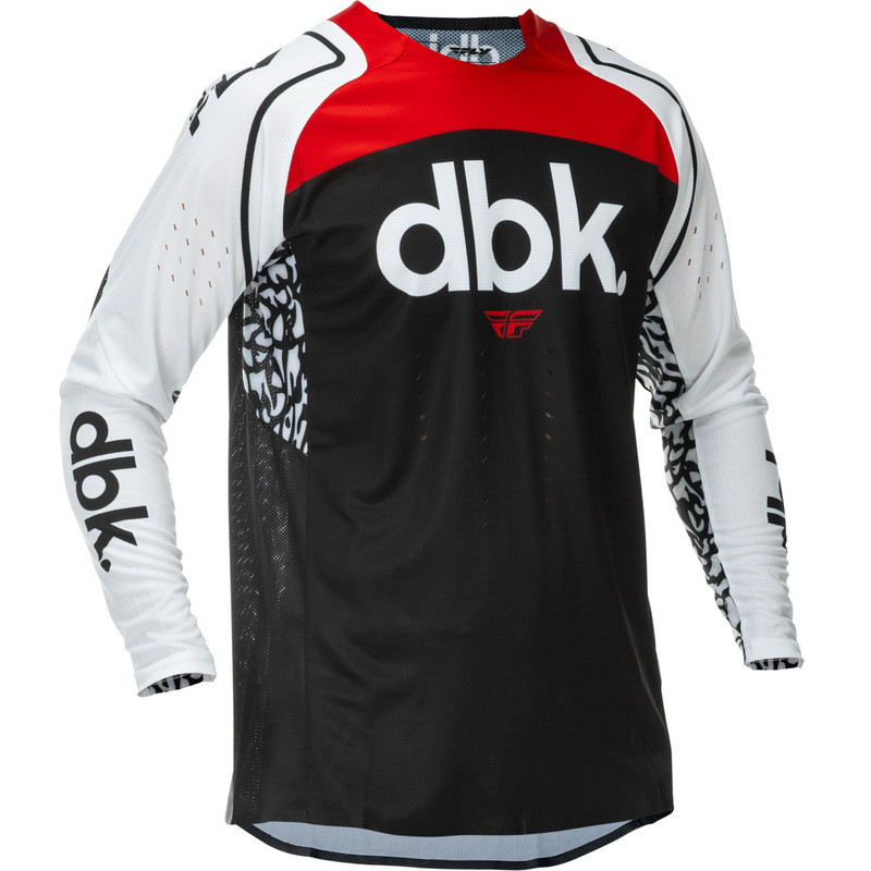 Maillot FLY RACING Evolution DST DBK Special Edition Taille S - noir/blanc/rouge