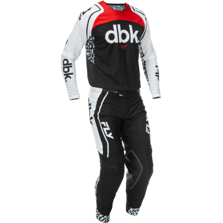 Maillot FLY RACING Evolution DST DBK Special Edition Taille L - noir/blanc/rouge
