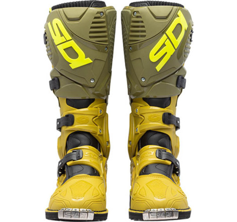 Bottes SIDI Crossfire 3 Pointure 46 - vert olive/jaune