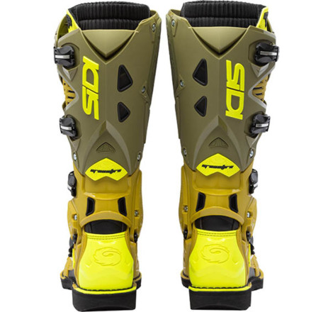 Bottes SIDI Crossfire 3 Pointure 47 - vert olive/jaune