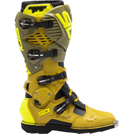 Bottes SIDI Crossfire 3 Pointure 41 - vert olive/jaune