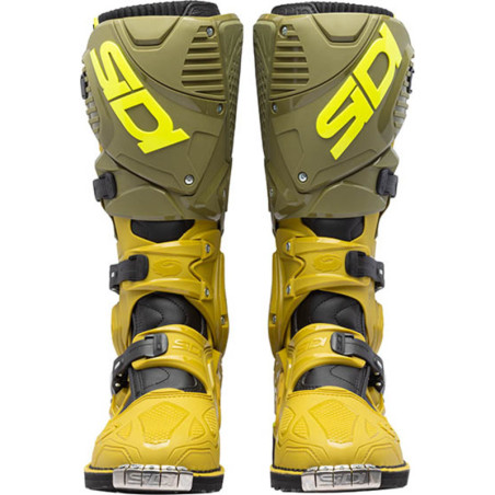 Bottes SIDI Crossfire 3 Pointure 50 - vert olive/jaune