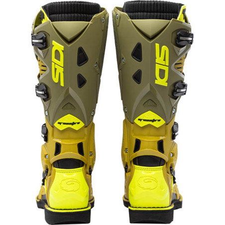 Bottes SIDI Crossfire 3 Pointure 50 - vert olive/jaune
