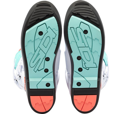 Bottes SIDI Crossfire 3 SRS Pointure 45 - blanc/Mint/Coral