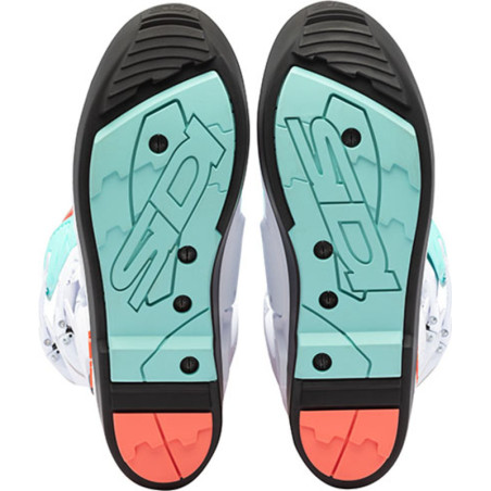 Bottes SIDI Crossfire 3 SRS Pointure 44 - blanc/Mint/Coral