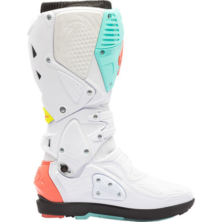 Bottes SIDI Crossfire 3 SRS Pointure 46 - blanc/Mint/Coral