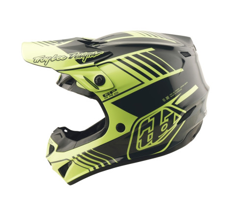 Casque TROY LEE DESIGNS GP Pro Segment Taille M - jaune