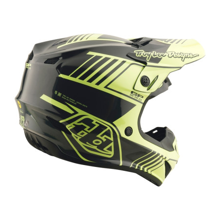 Casque TROY LEE DESIGNS GP Pro Segment Taille M - jaune