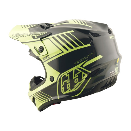 Casque TROY LEE DESIGNS GP Pro Segment Taille L - jaune