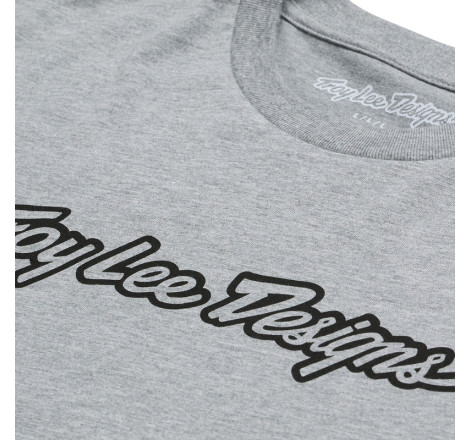 T-Shirt TROY LEE DESIGNS Signature - Gray Heather